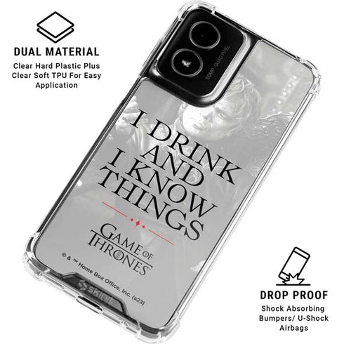 Game of Thrones: Tyrion Lannister Quote Moto G Power 5G (2024) Clear Case