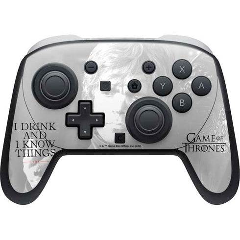 Game of Thrones: Tyrion Lannister Quote Nintendo Switch 2 (2025) Pro Controller Skin