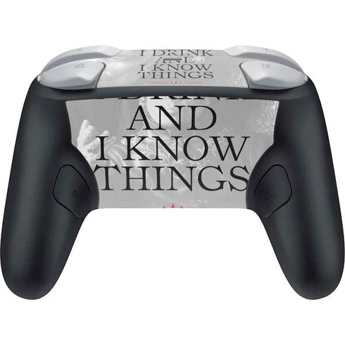 Game of Thrones: Tyrion Lannister Quote Nintendo Switch 2 (2025) Pro Controller Skin