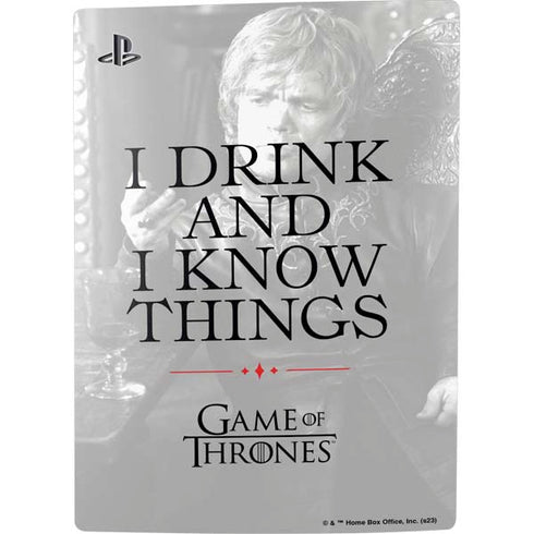 Game of Thrones: Tyrion Lannister Quote PS5 Digital Edition Console Skin