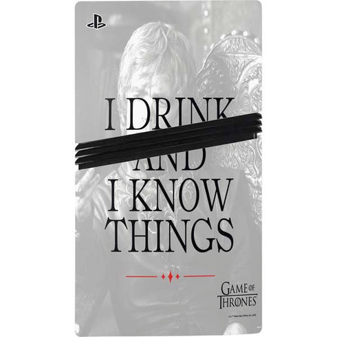 Game of Thrones: Tyrion Lannister Quote PS5 Pro Disk Console Skin