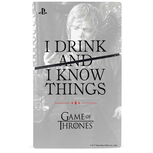 Game of Thrones: Tyrion Lannister Quote PS5 Slim Disk Bundle Skin