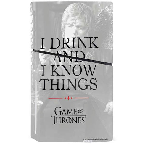 Game of Thrones: Tyrion Lannister Quote PS5 Slim Disk Bundle Skin