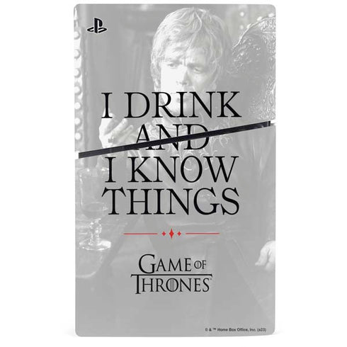 Game of Thrones: Tyrion Lannister Quote PS5 Slim Disk Console Skin