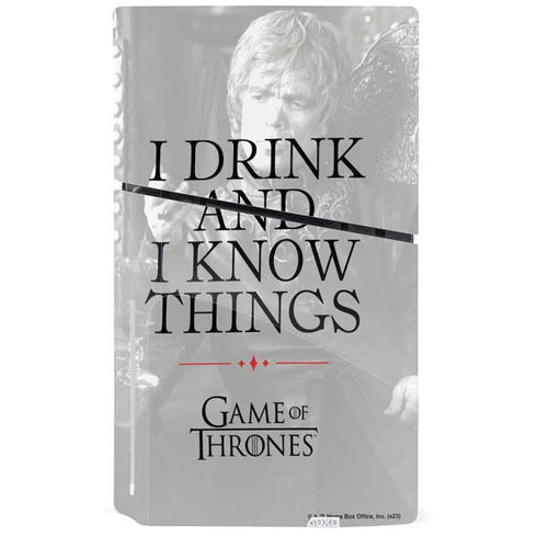 Game of Thrones: Tyrion Lannister Quote PS5 Slim Disk Console Skin