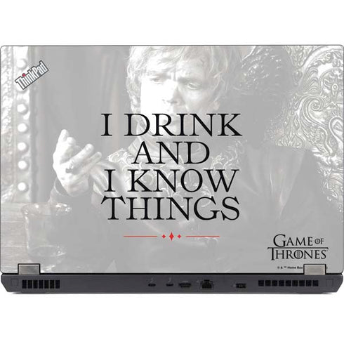 Game of Thrones: Tyrion Lannister Quote Lenovo ThinkPad Skin