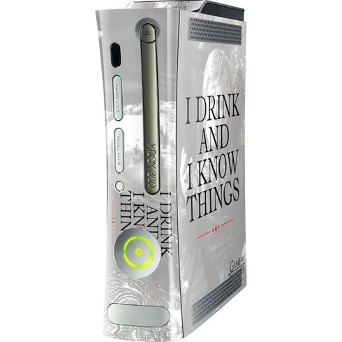 Game of Thrones: Tyrion Lannister Quote Xbox 360 (Includes HDD) Skin
