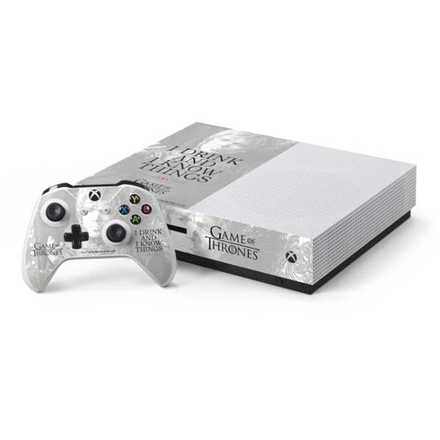 Game of Thrones: Tyrion Lannister Quote Xbox One S Console and Controller Bundle Skin