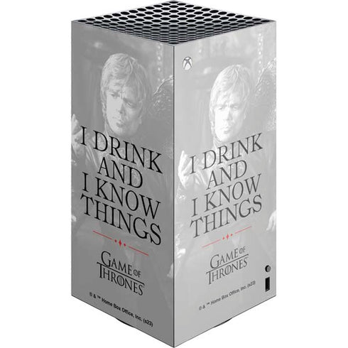 Game of Thrones: Tyrion Lannister Quote XBox Series X Digital Edition Console Skin