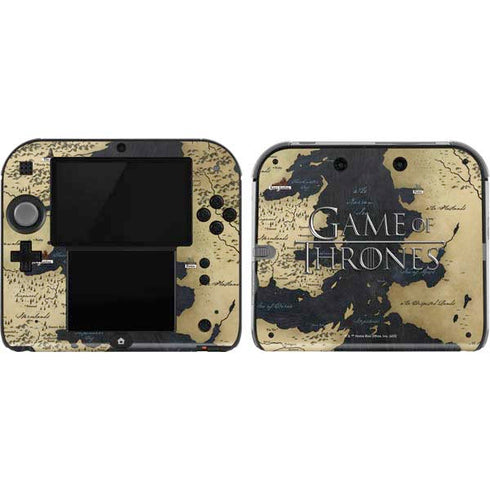 Game of Thrones: Westeros Map Nintendo 2DS Skin