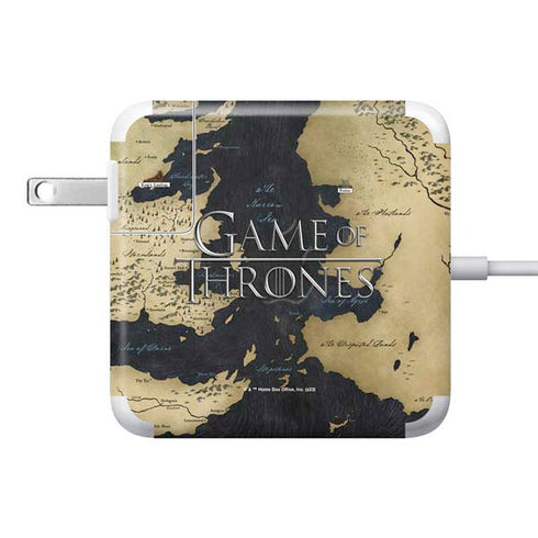 Game of Thrones: Westeros Map 85W Power Adapter (15 and 17 inch MacBook Pro Charger) Skin