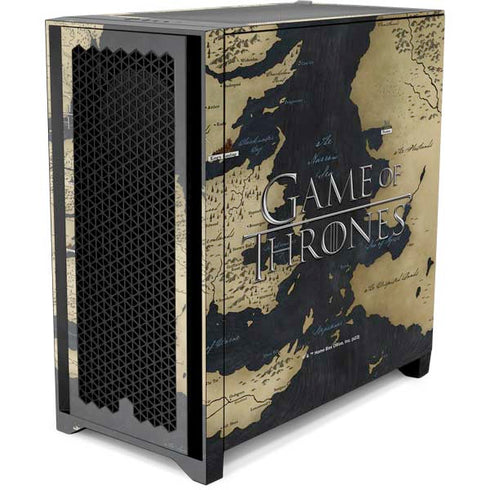 Game of Thrones: Westeros Map Corsair 4000D Tempered Glass Mid-Tower ATX Case Skin