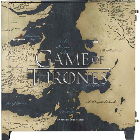 Game of Thrones: Westeros Map Corsair 4000D Tempered Glass Mid-Tower ATX Case Skin
