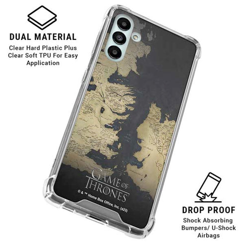 Game of Thrones: Westeros Map Galaxy A13 5G Clear Case