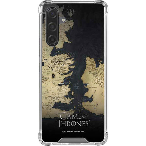 Game of Thrones: Westeros Map Galaxy A17 Clear Case