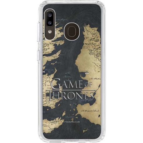Game of Thrones: Westeros Map Galaxy A20 Clear Case