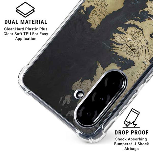 Game of Thrones: Westeros Map Galaxy A36 5G Clear Case