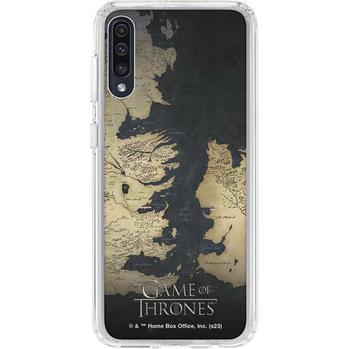 Game of Thrones: Westeros Map Galaxy A50 Clear Case
