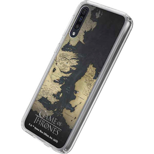 Game of Thrones: Westeros Map Galaxy A50 Clear Case