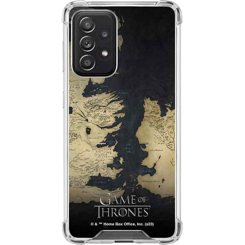 Game of Thrones: Westeros Map Galaxy A52 5G Clear Case