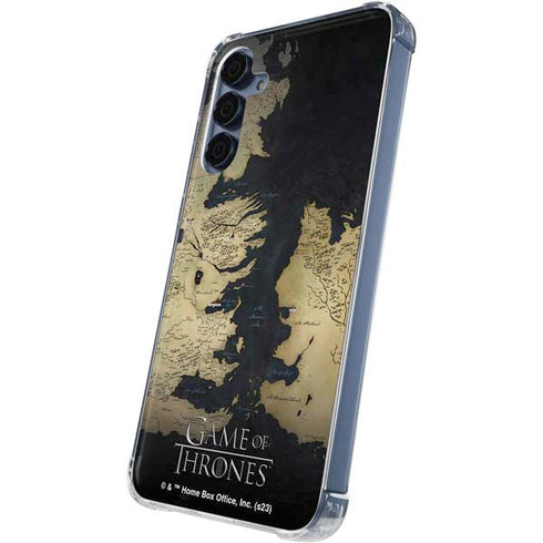 Game of Thrones: Westeros Map Galaxy A55 5G Clear Case
