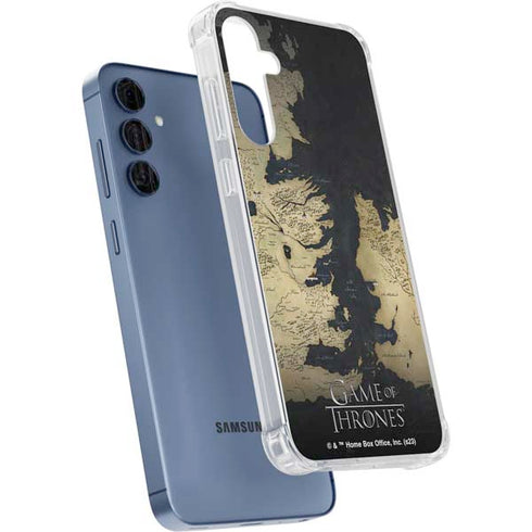 Game of Thrones: Westeros Map Galaxy A55 5G Clear Case