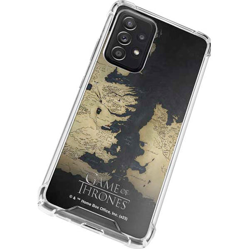 Game of Thrones: Westeros Map Galaxy A72 5G Clear Case