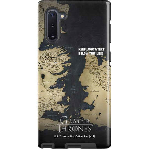 Game of Thrones: Westeros Map Galaxy Note 10 Pro Case