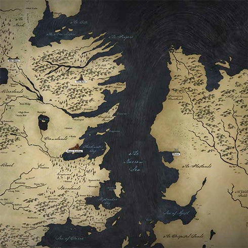 Game of Thrones: Westeros Map Galaxy Note 8 Skin