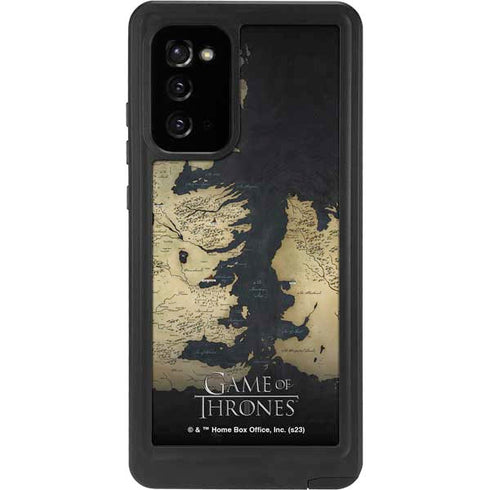 Game of Thrones: Westeros Map Galaxy Note20 5G Waterproof Case