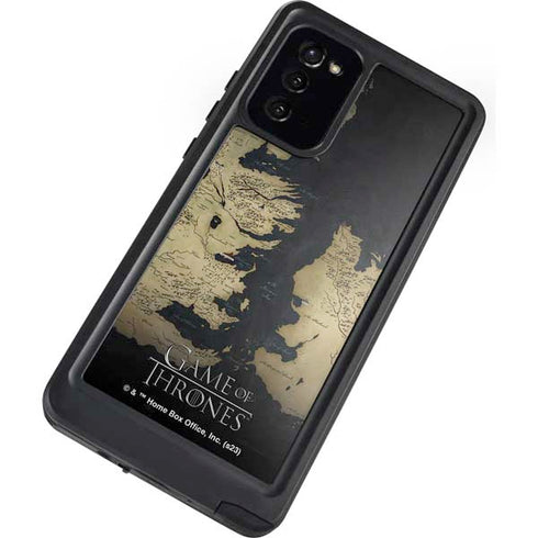 Game of Thrones: Westeros Map Galaxy Note20 5G Waterproof Case
