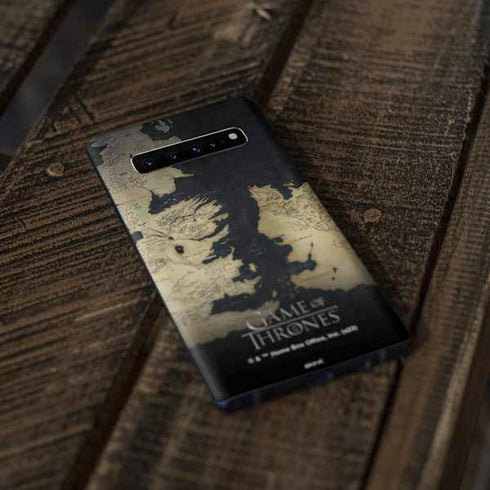 Game of Thrones: Westeros Map Galaxy S10 Plus Skin