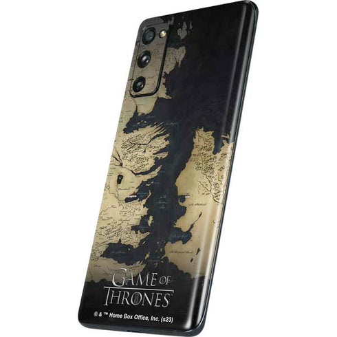 Game of Thrones: Westeros Map Galaxy S20 Fan Edition Skin