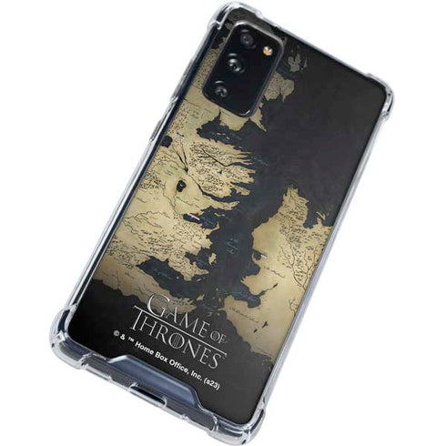 Game of Thrones: Westeros Map Galaxy S20 FE Clear Case