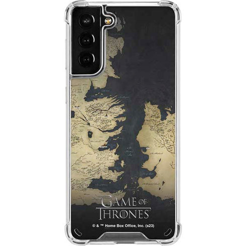 Game of Thrones: Westeros Map Galaxy S21 Plus 5G Clear Case