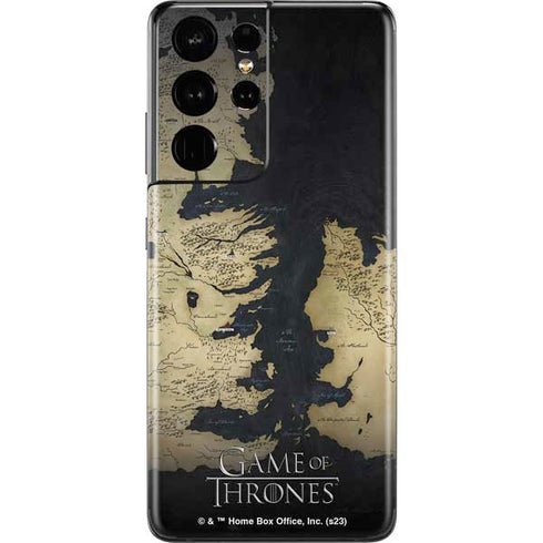Game of Thrones: Westeros Map Galaxy S21 Ultra 5G Skin