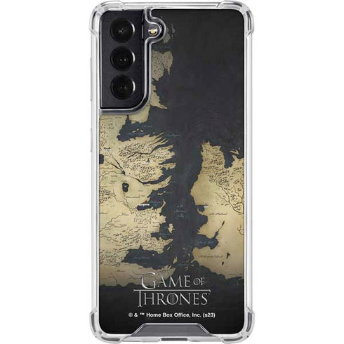 Game of Thrones: Westeros Map Galaxy S22 Clear Case