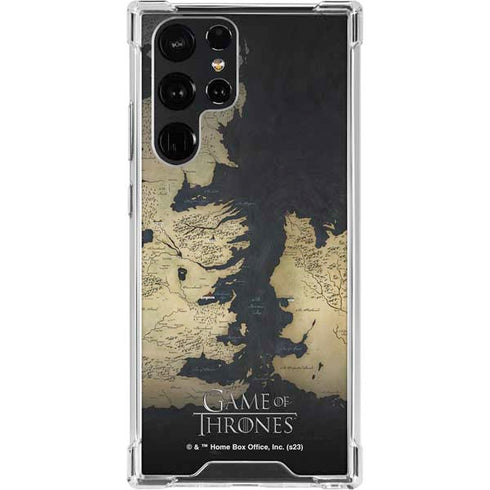 Game of Thrones: Westeros Map Galaxy S22 Ultra Clear Case