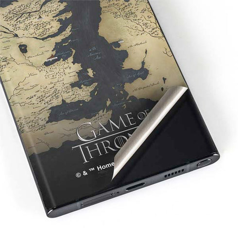 Game of Thrones: Westeros Map Galaxy S22 Ultra Skin