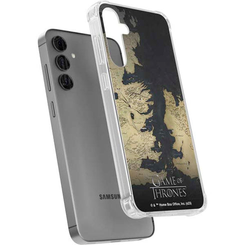 Game of Thrones: Westeros Map Galaxy S24 Plus Clear Case