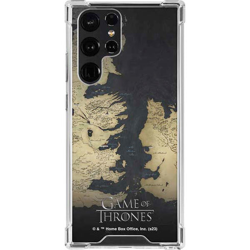 Game of Thrones: Westeros Map Galaxy S24 Ultra Clear Case