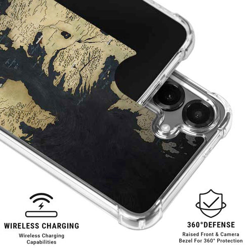 Game of Thrones: Westeros Map Galaxy S26 Plus Clear Case