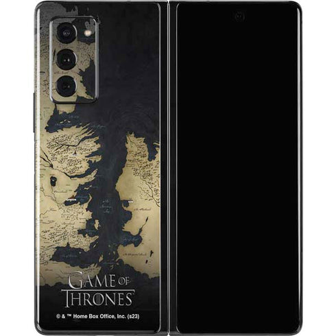 Game of Thrones: Westeros Map Galaxy Z Fold2 5G Skin