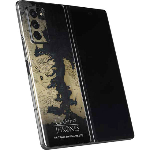 Game of Thrones: Westeros Map Galaxy Z Fold2 5G Skin