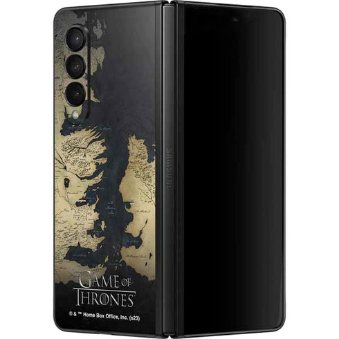 Game of Thrones: Westeros Map Galaxy Z Fold3 5G Skin