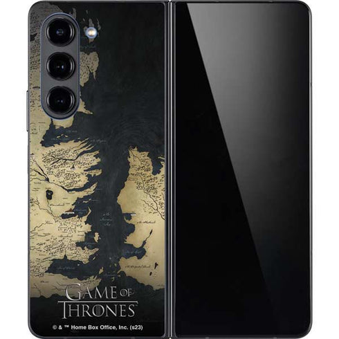 Game of Thrones: Westeros Map Galaxy Z Fold5 5G Skin