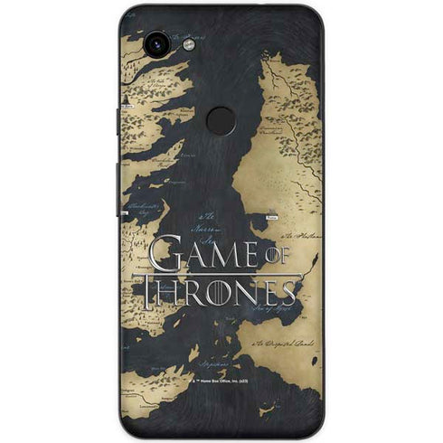 Game of Thrones: Westeros Map Google Pixel 3a Skin