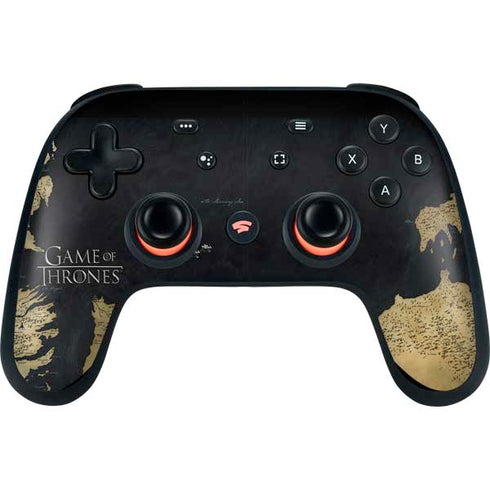 Game of Thrones: Westeros Map Google Stadia Controller Skin