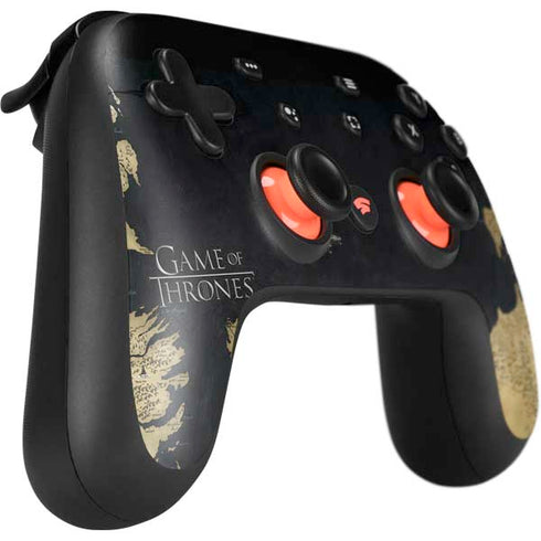 Game of Thrones: Westeros Map Google Stadia Controller Skin