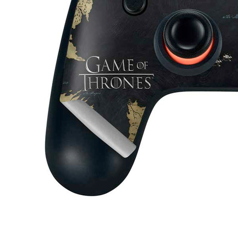 Game of Thrones: Westeros Map Google Stadia Controller Skin